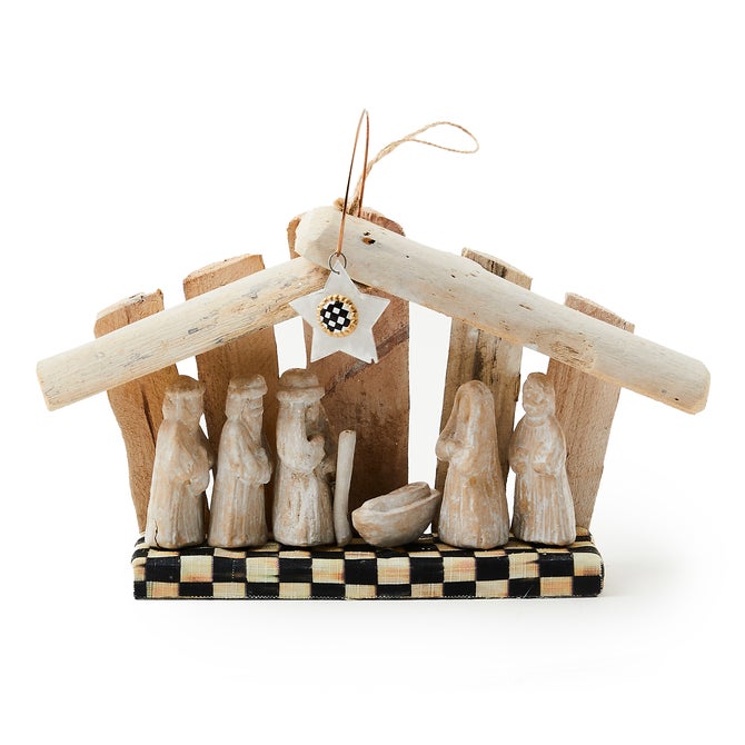 Farmhouse Holiday Wood Nativity Set