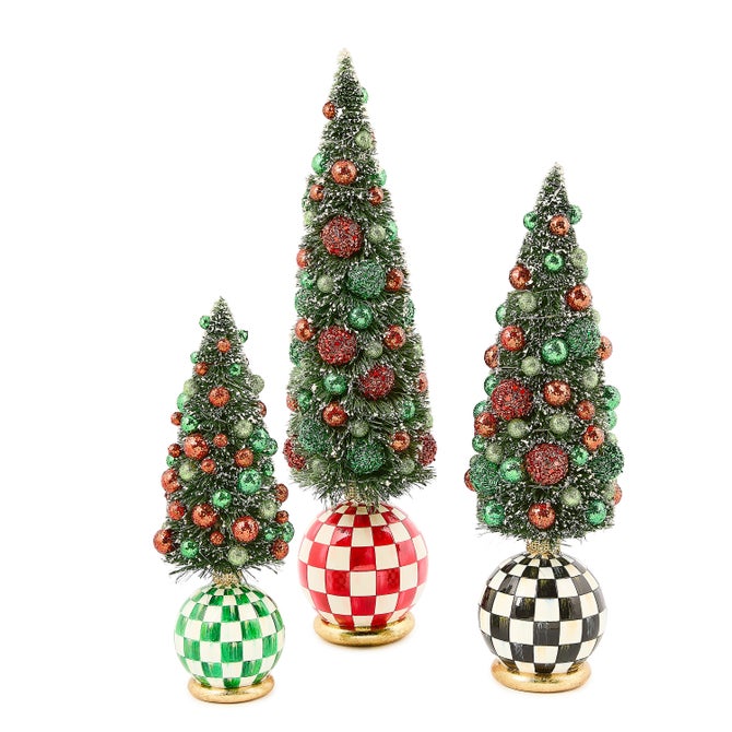 Check It Out Illuminated Small Bottle Brush Tree