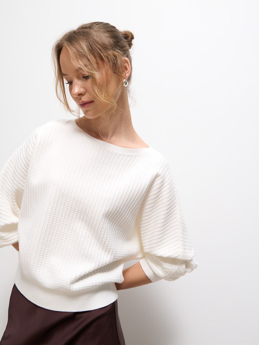 Różowy sweter basic