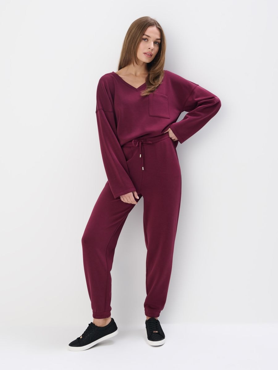 Spodnie dresowe z dodatkiem modalu