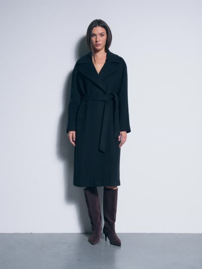 Płaszcz z wełną i domieszką kaszmiru