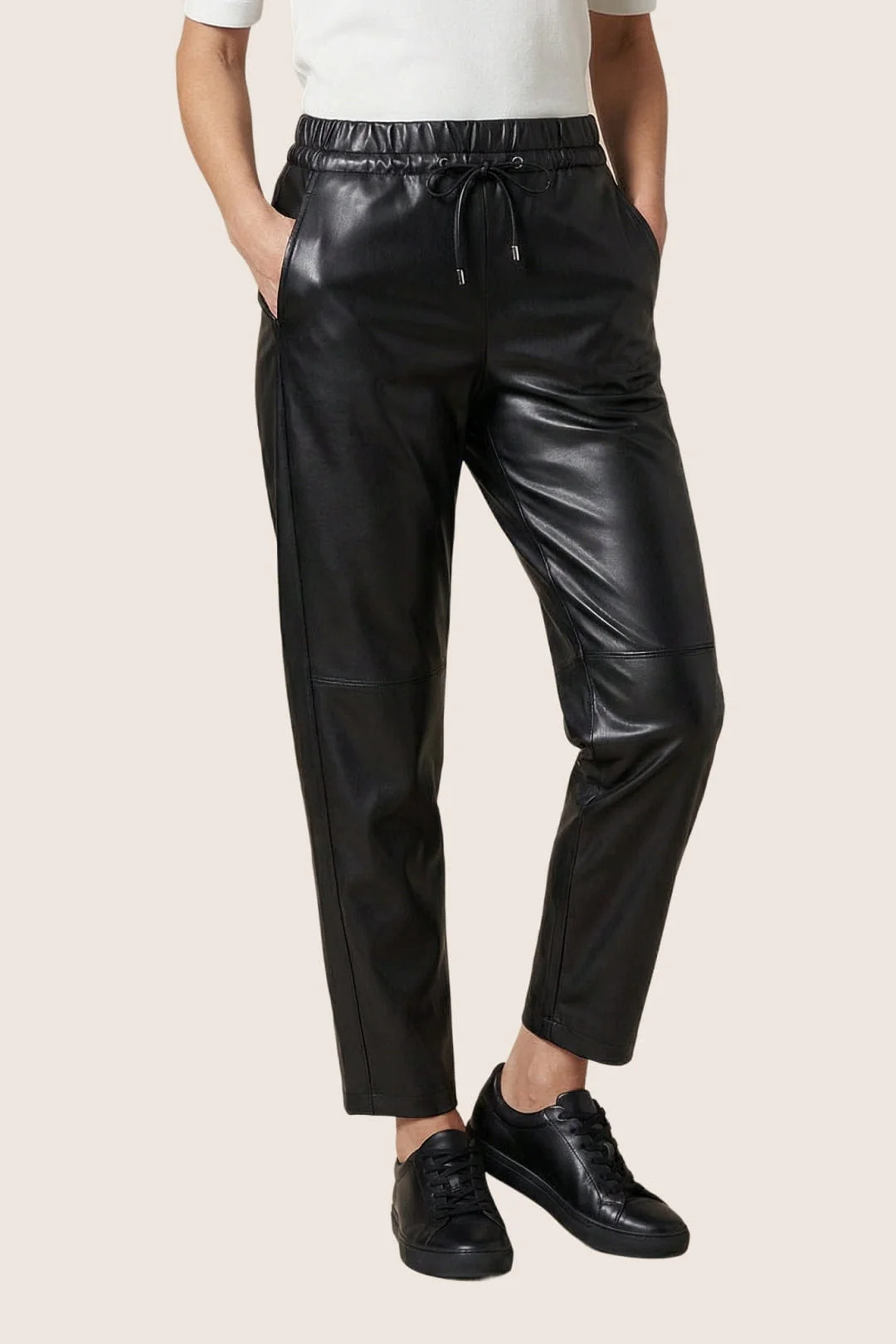 Damen Lederhose mit Bund