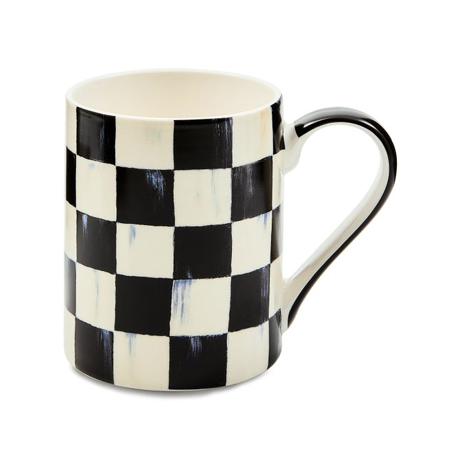 Royal Check Porcelain Mug