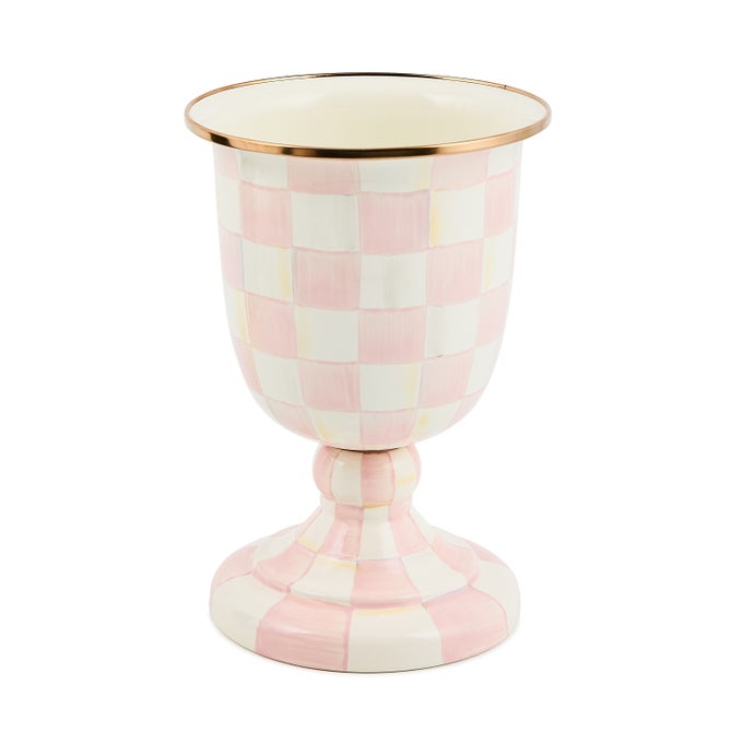 Courtly Check Pedestal Vase
