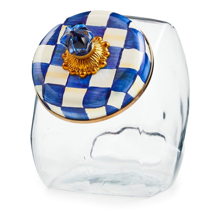 Sweets Jar with Royal Check Lid