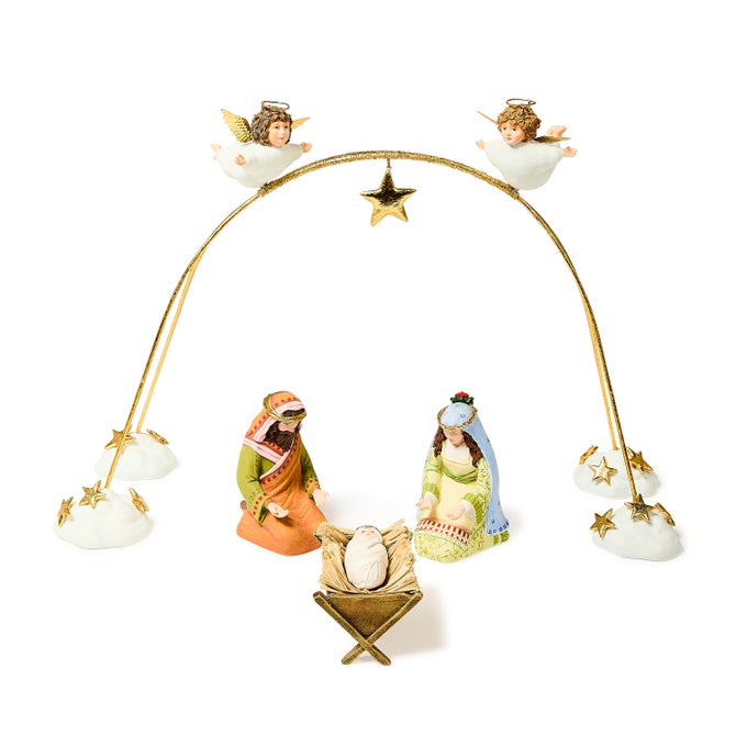 Patience Brewster Nativity Cherub Angels Arch Set, Set of 4