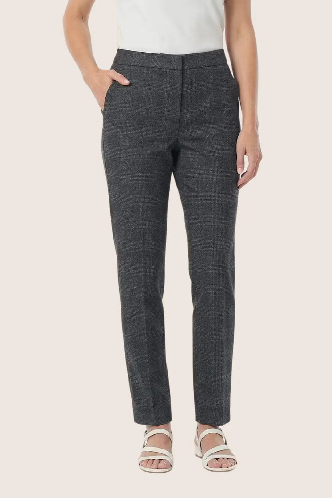 Karierte Hose mit klassischer Eleganz