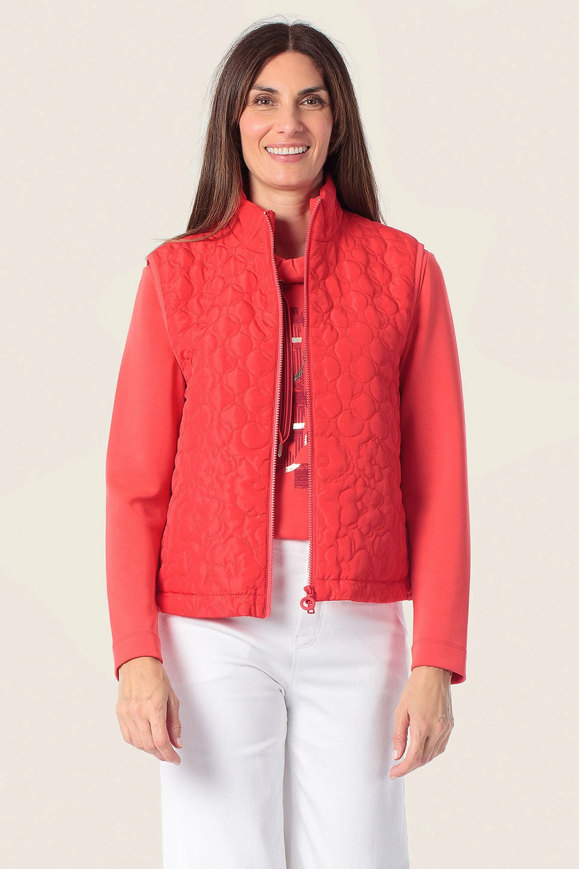 Steppweste mit Rundquiltmuster