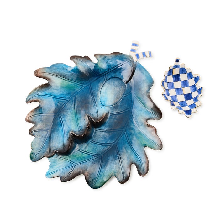 Holly Leaf Ceramic Trinket Tray