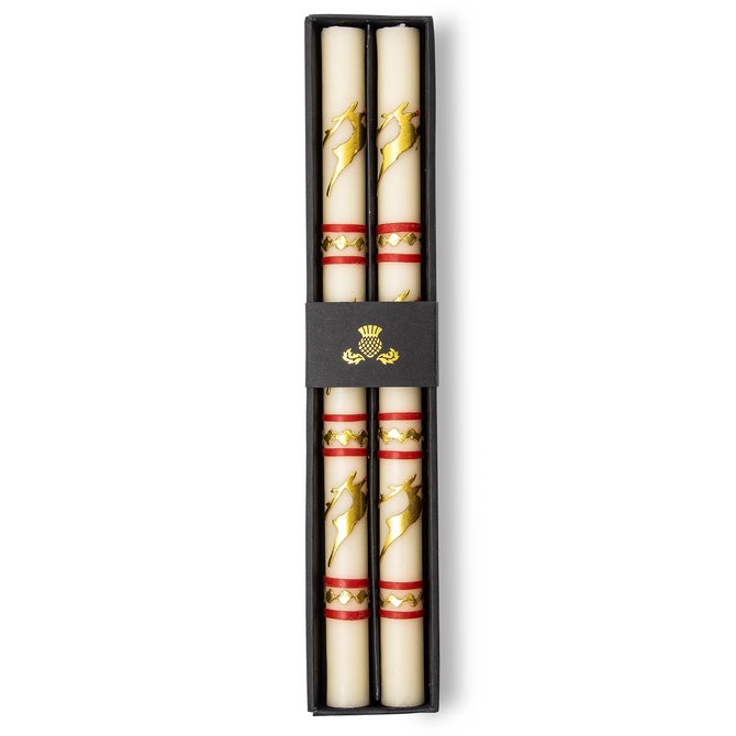 Reindeer Dinner Candles, Set of 2