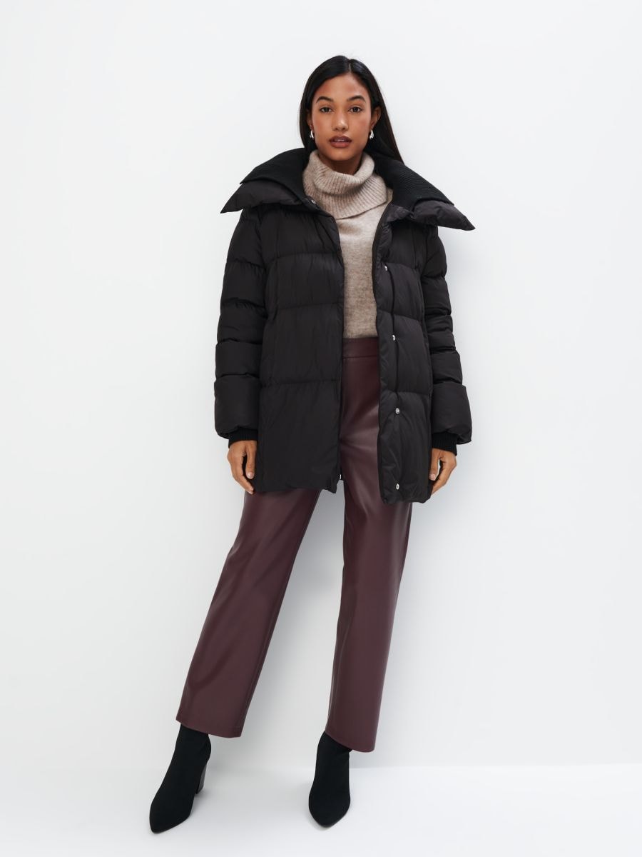 Brązowa kurtka puffer