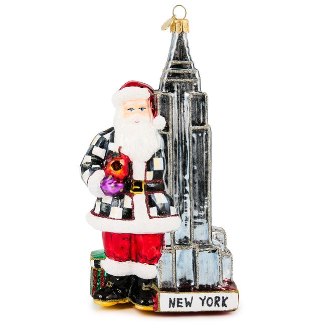 Empire State Building Glass Ornament