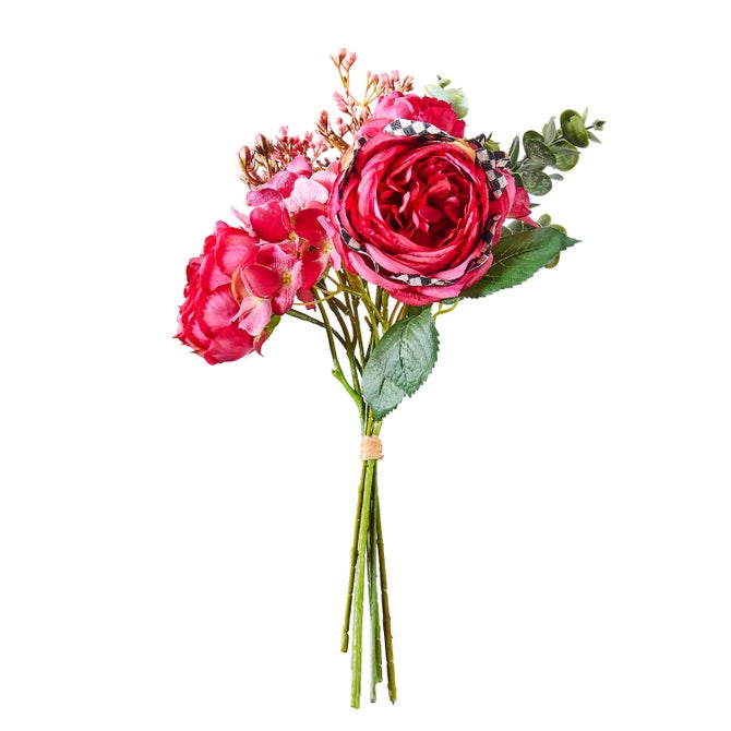 Fuchsia Rose & Hydrangea Bouquet