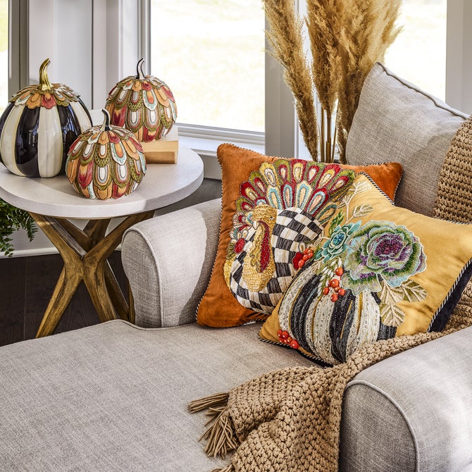 Aurora Turkey Throw Pillow