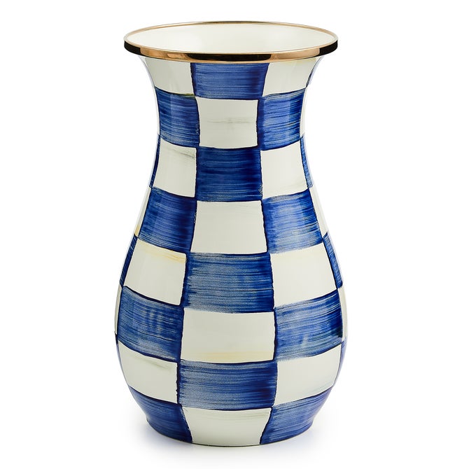 Royal Check Tall Vase