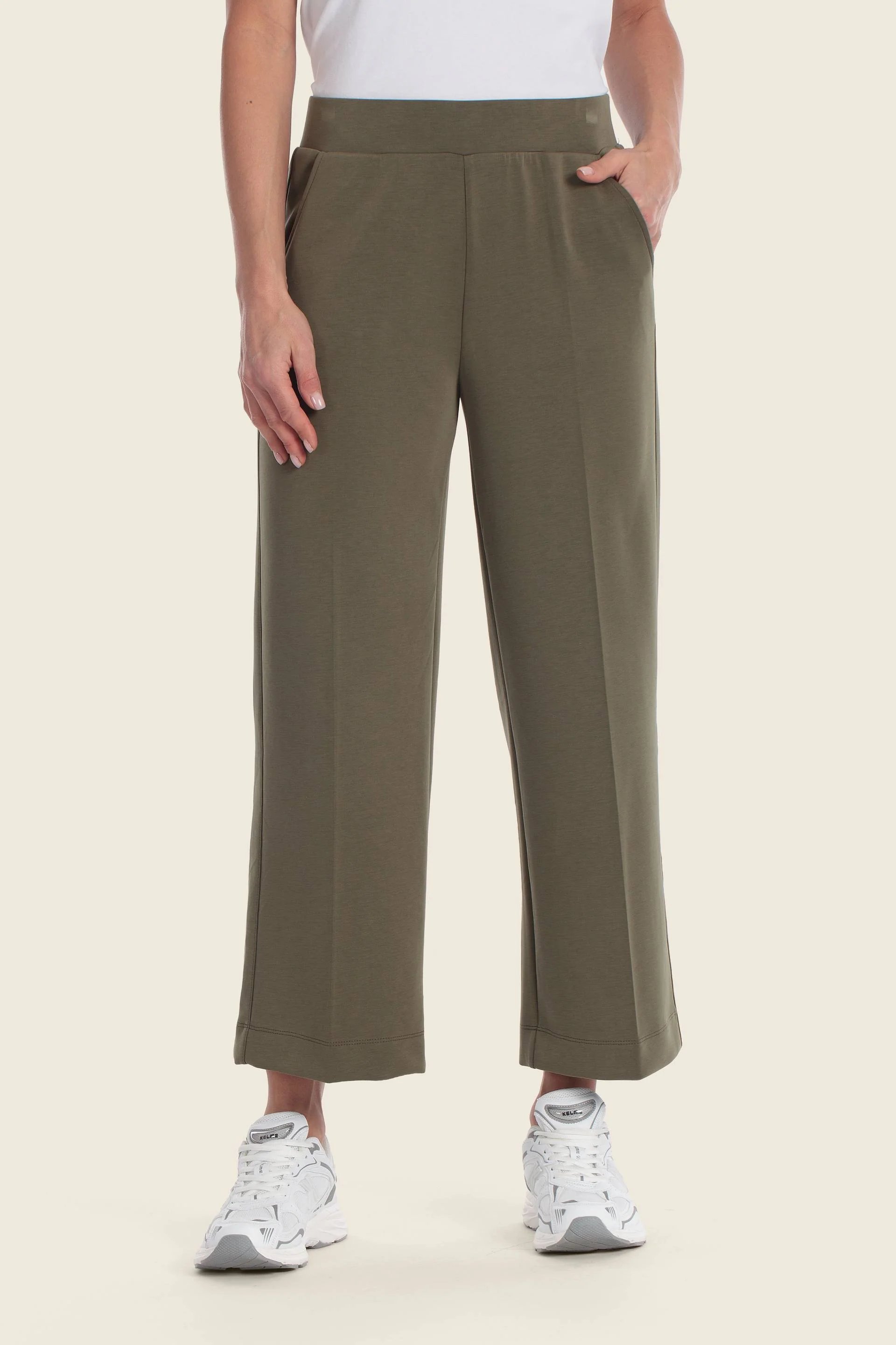 Wide Leg Stoffhose