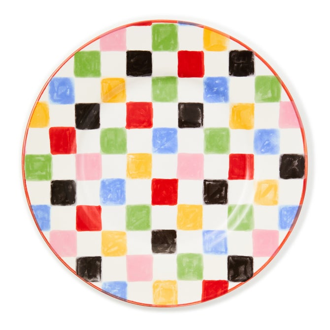 Multi Check Dinner Plate