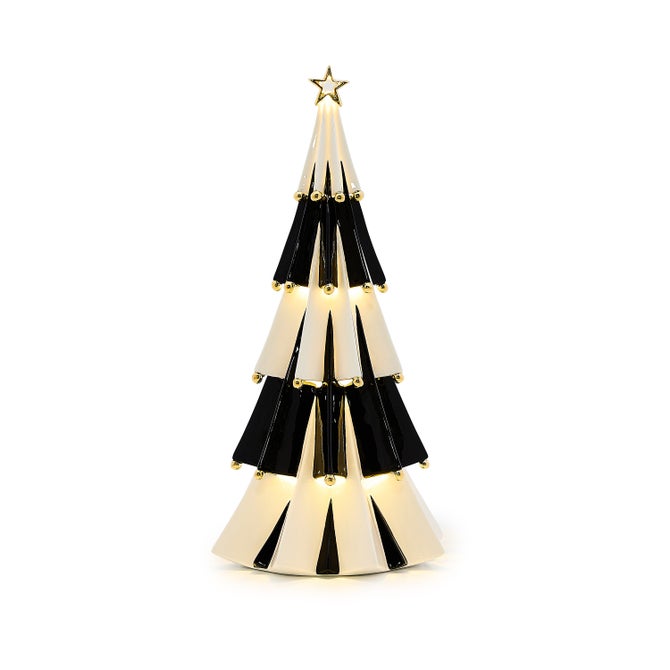 Courtly Noel Ceramic Illuminated Tree