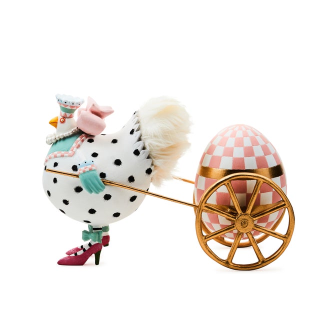 Patience Brewster Speckled Chicken Egg Cart