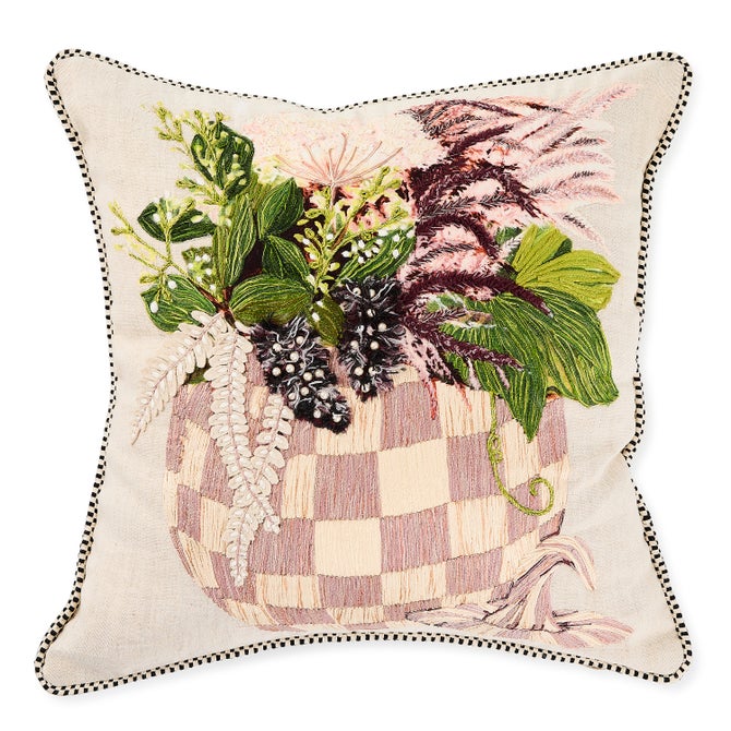 Harvest Pumpkin Bouquet Throw Pillow