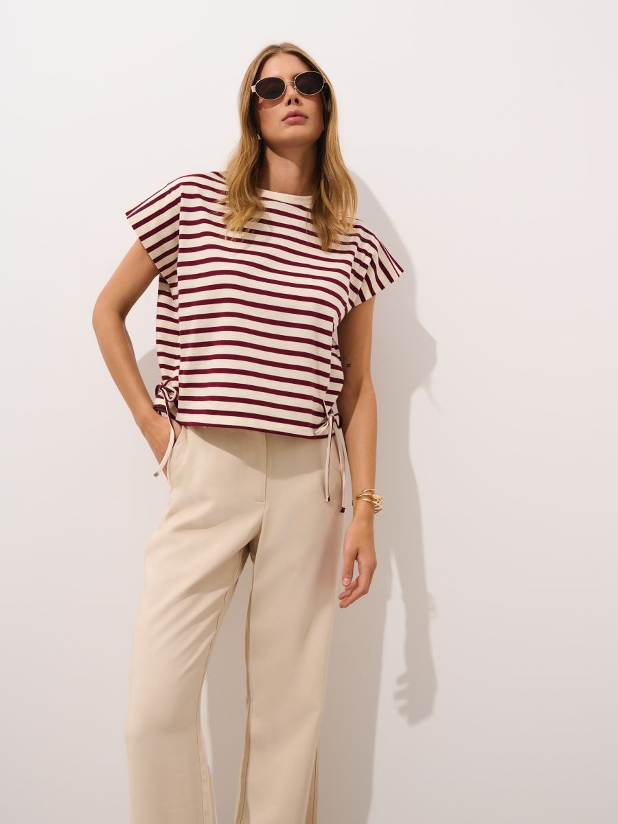 Bawełniana bluzka w paski