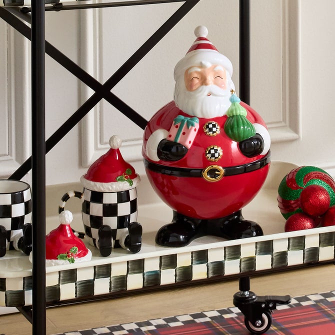 Santa Cookie Jar & Lidded Mug Set