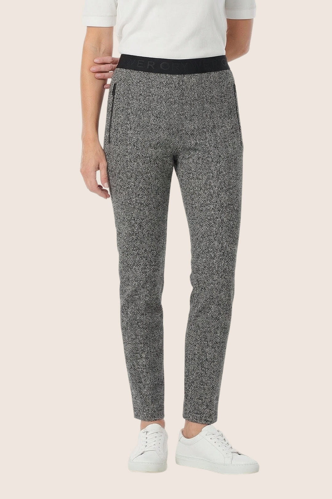 Damen Stoffhose mit feiner Struktur