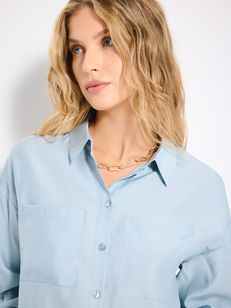 Koszula z dodatkiem jedwabiu