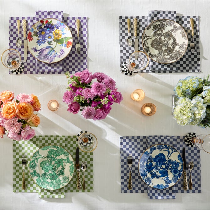 Woven Check Placemat, Set of 4