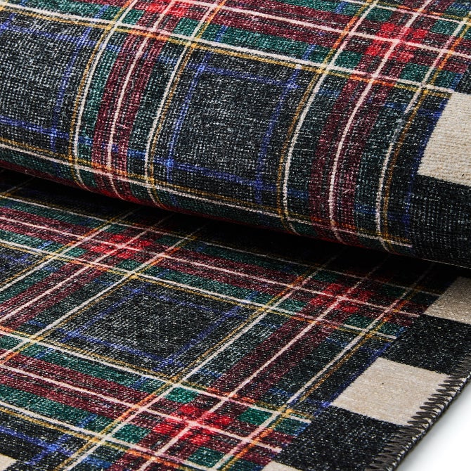 Stewart Tartan Black 5' x 7'6