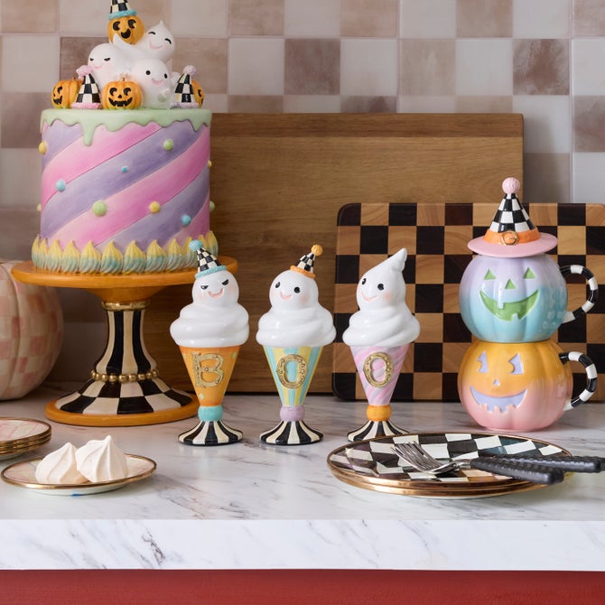 Trick or Treat BOO Ghosts, Set of 3