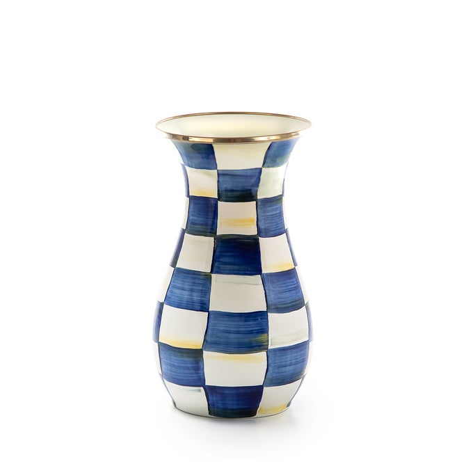 Royal Check Tall Vase