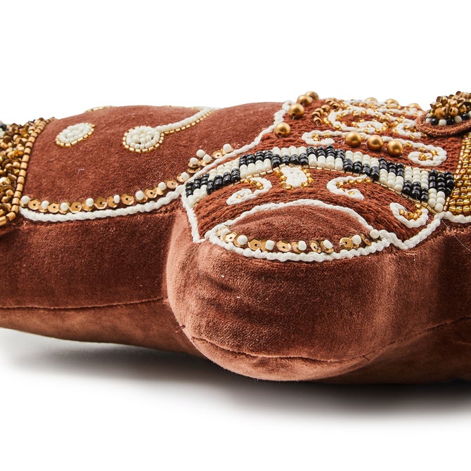 Gingerbread Girl Shaped Throw Pillow