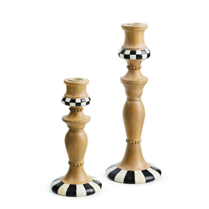 Courtly Candlesticks, Set of 2