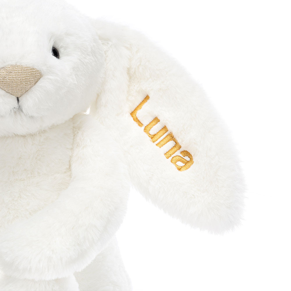 Personalised Bashful Luxe Bunny Luna Medium