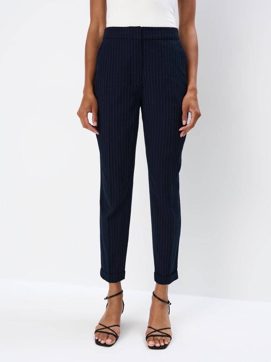 Spodnie cygaretki w paski
