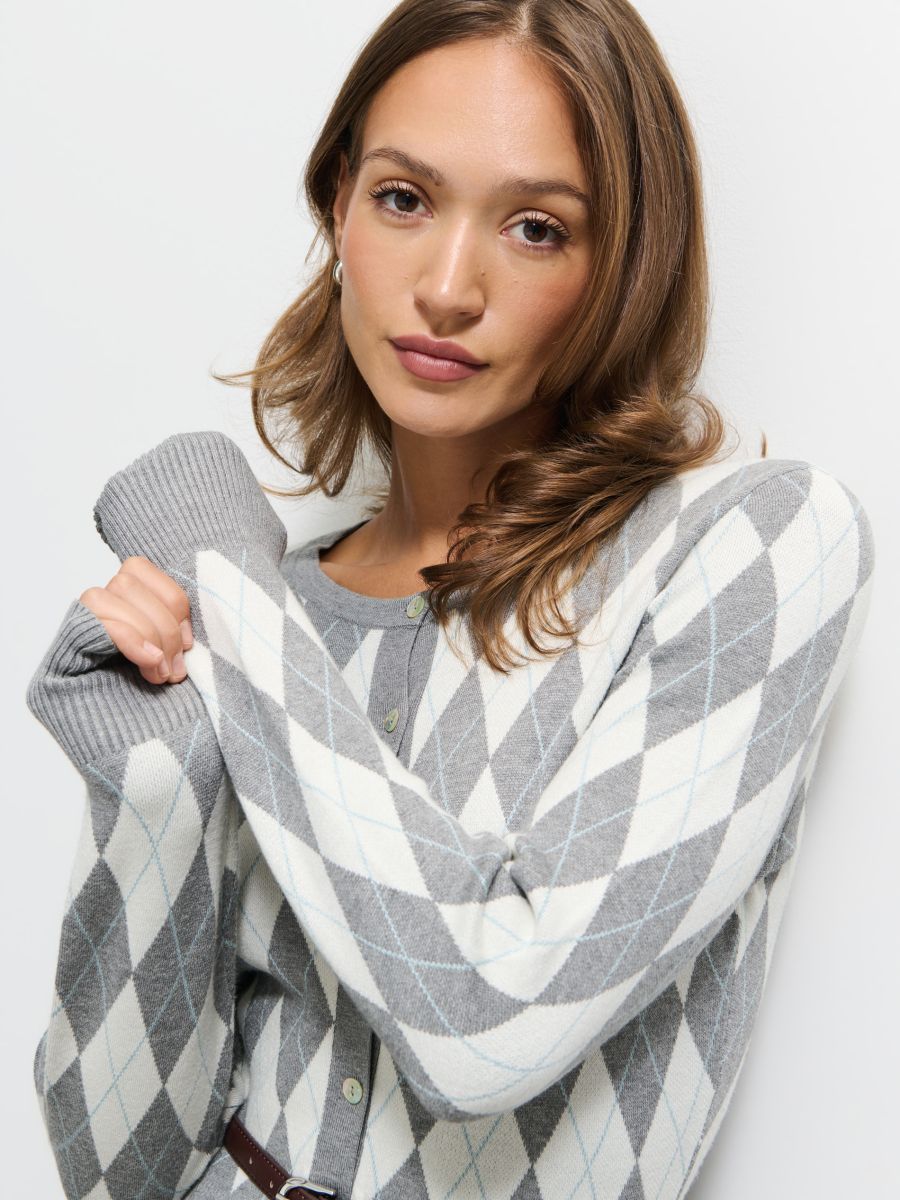 Swetrowa sukienka midi