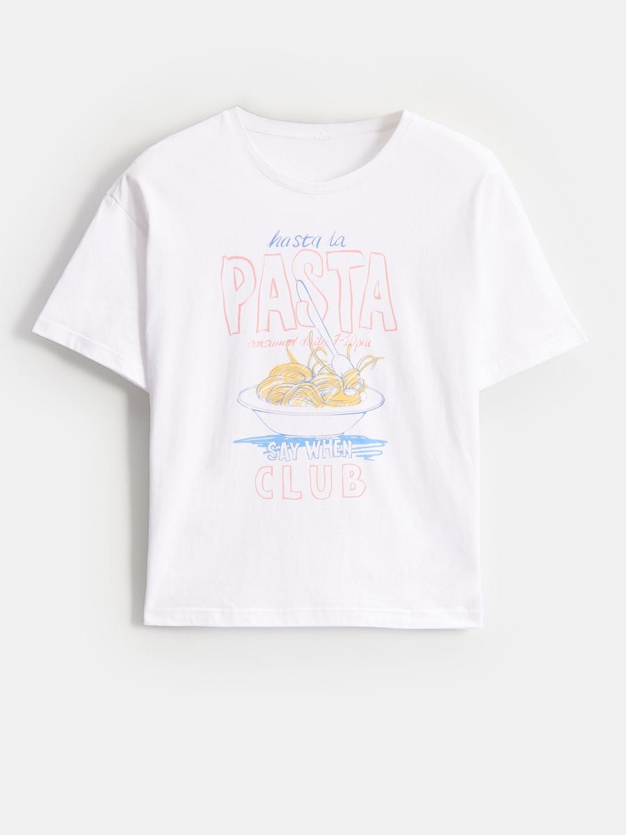 Bawełniany t-shirt z nadrukiem