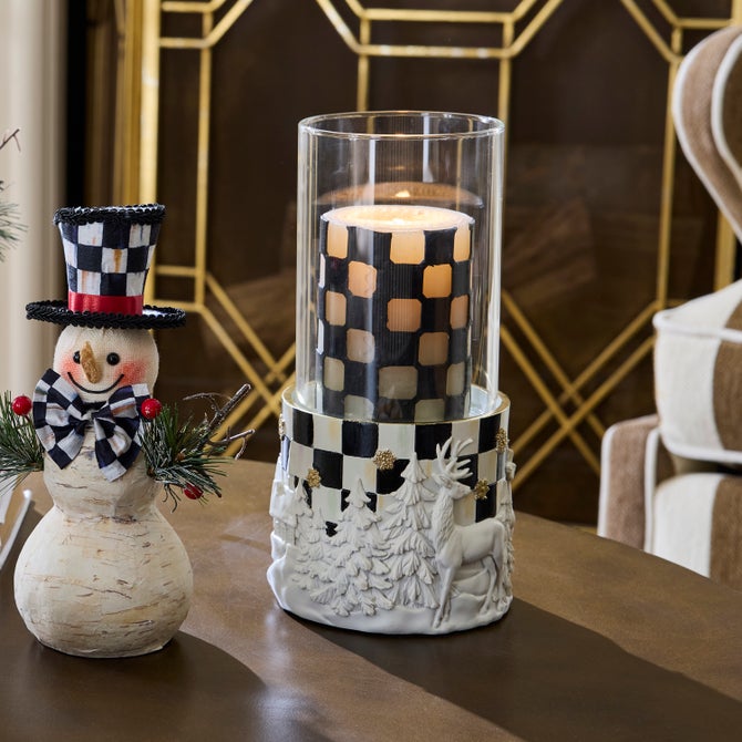 Courtly Noel Pillar Candle Holder