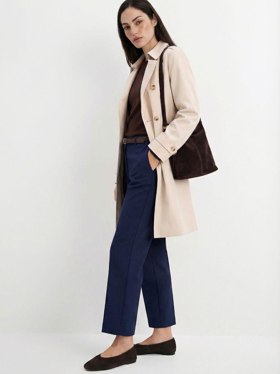 Czarne spodnie cygaretki petite