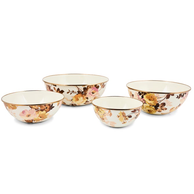 Wild Rose White Large Everyday Bowl