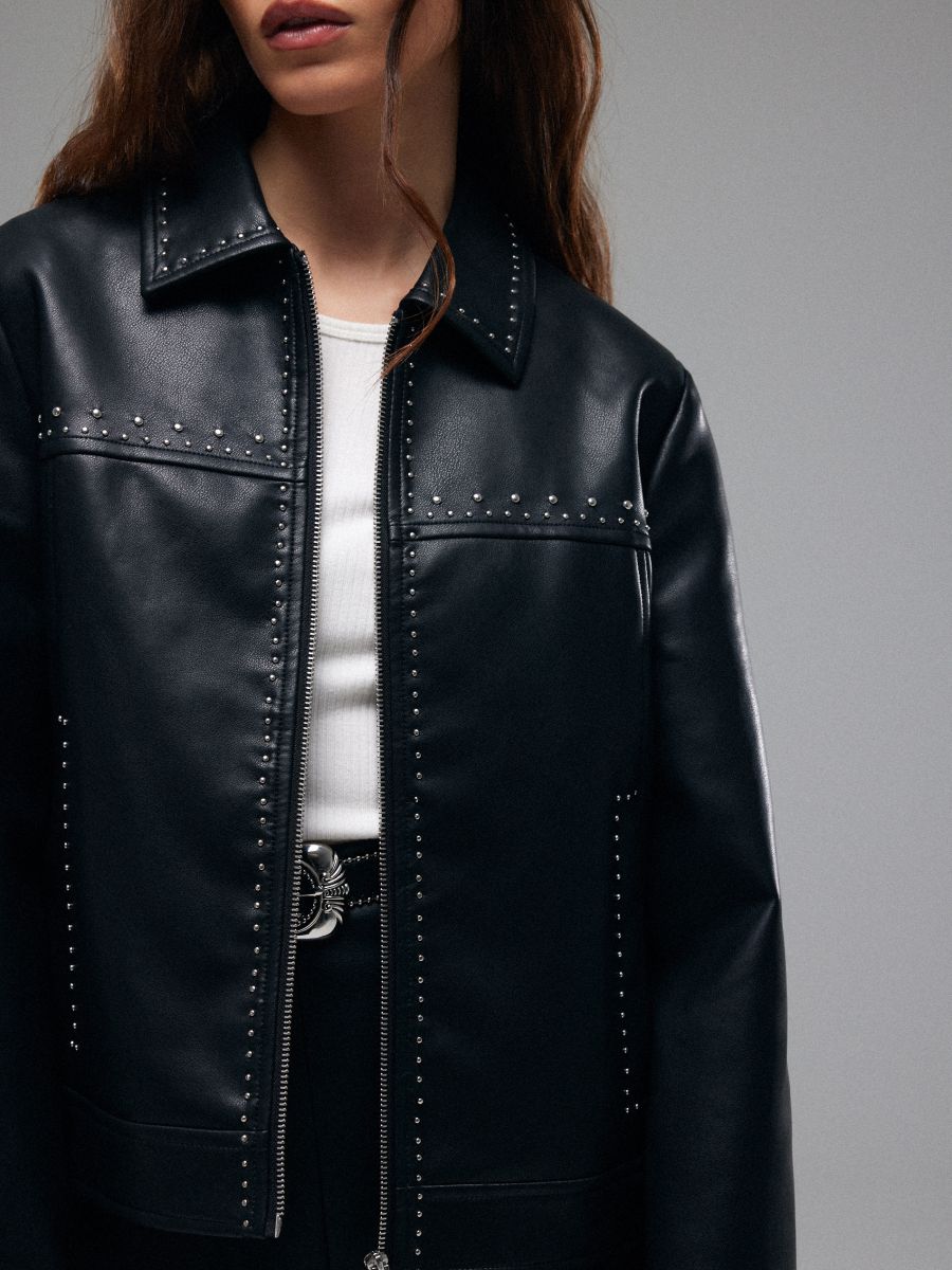 Kurtka ramoneska z dżetami