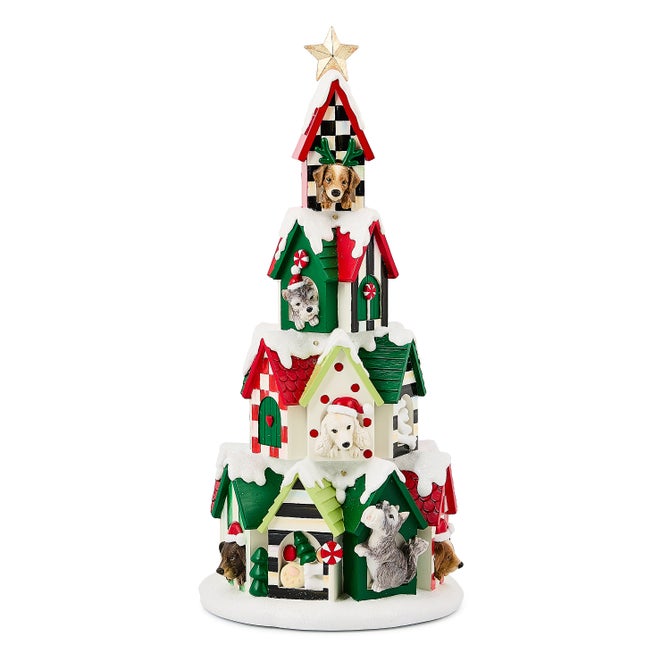 Check It Out Illuminated Dog House Tower