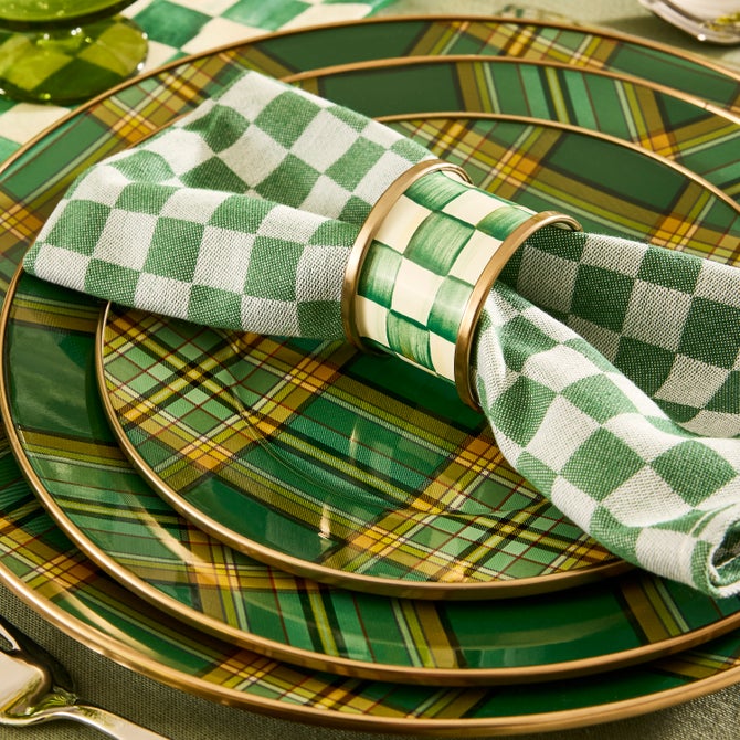 Tartan Green Dinner Plate