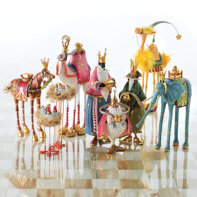 Patience Brewster Nativity World Magi Figures