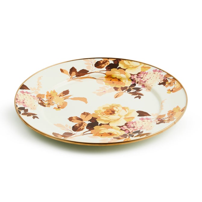 Wild Rose White Charger/Plate