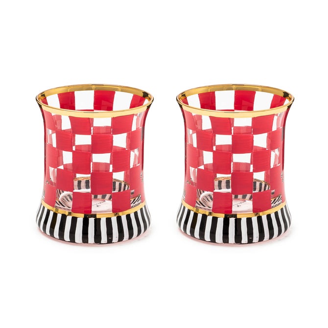 Carnival Fuchsia Tumbler Glass, Set of 2