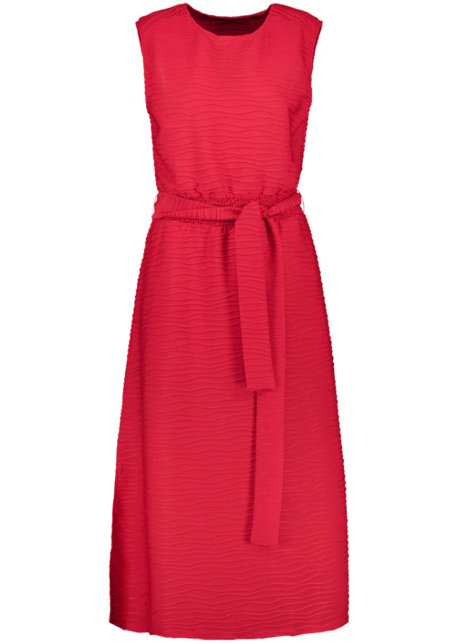 TAIFUNSleeveless Textured DressRed
