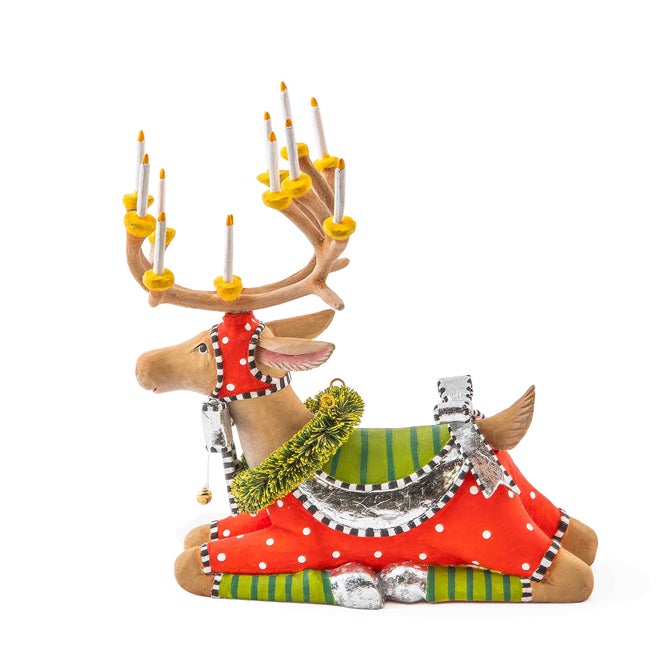 Patience Brewster Dash Away Sitting Dasher Reindeer Figure