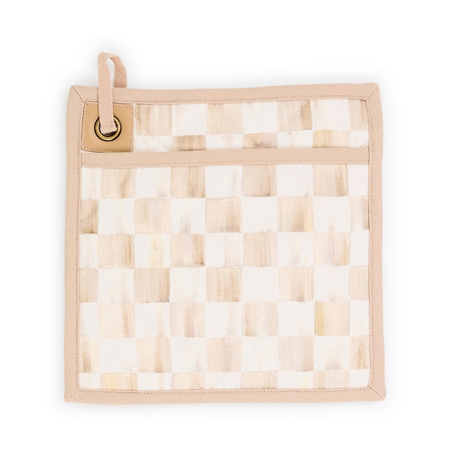 Mocha Check Potholder